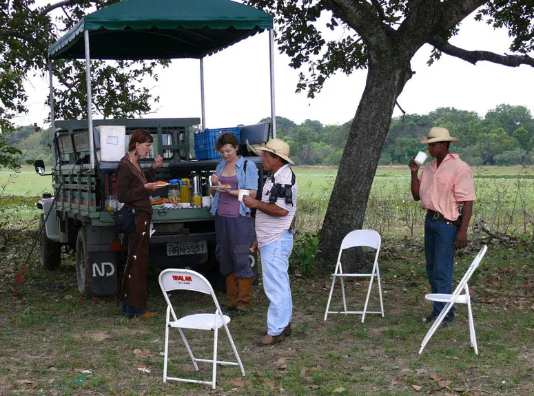 Break while observing the Pantanal wildlife 